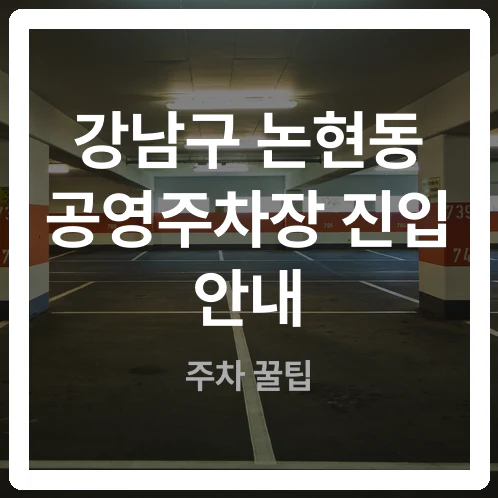 논현초교 공영주차장 넓은 램프와 장애인 5면 구획의 진입 편의성