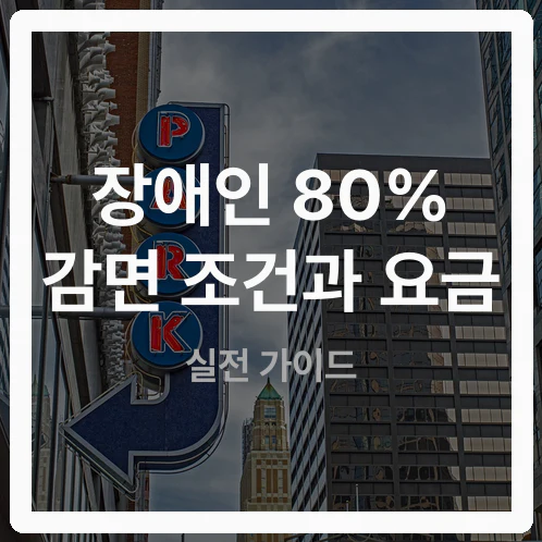 뚝섬한강공원 인근 4개 공영주차장 장애인 구역 면수와 요금 실측